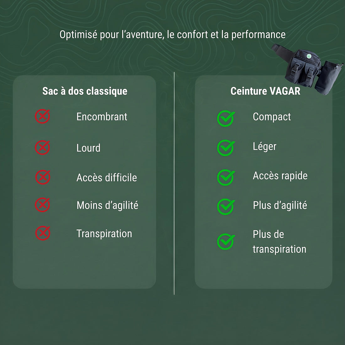 Ceinture de randonnée VAGAR